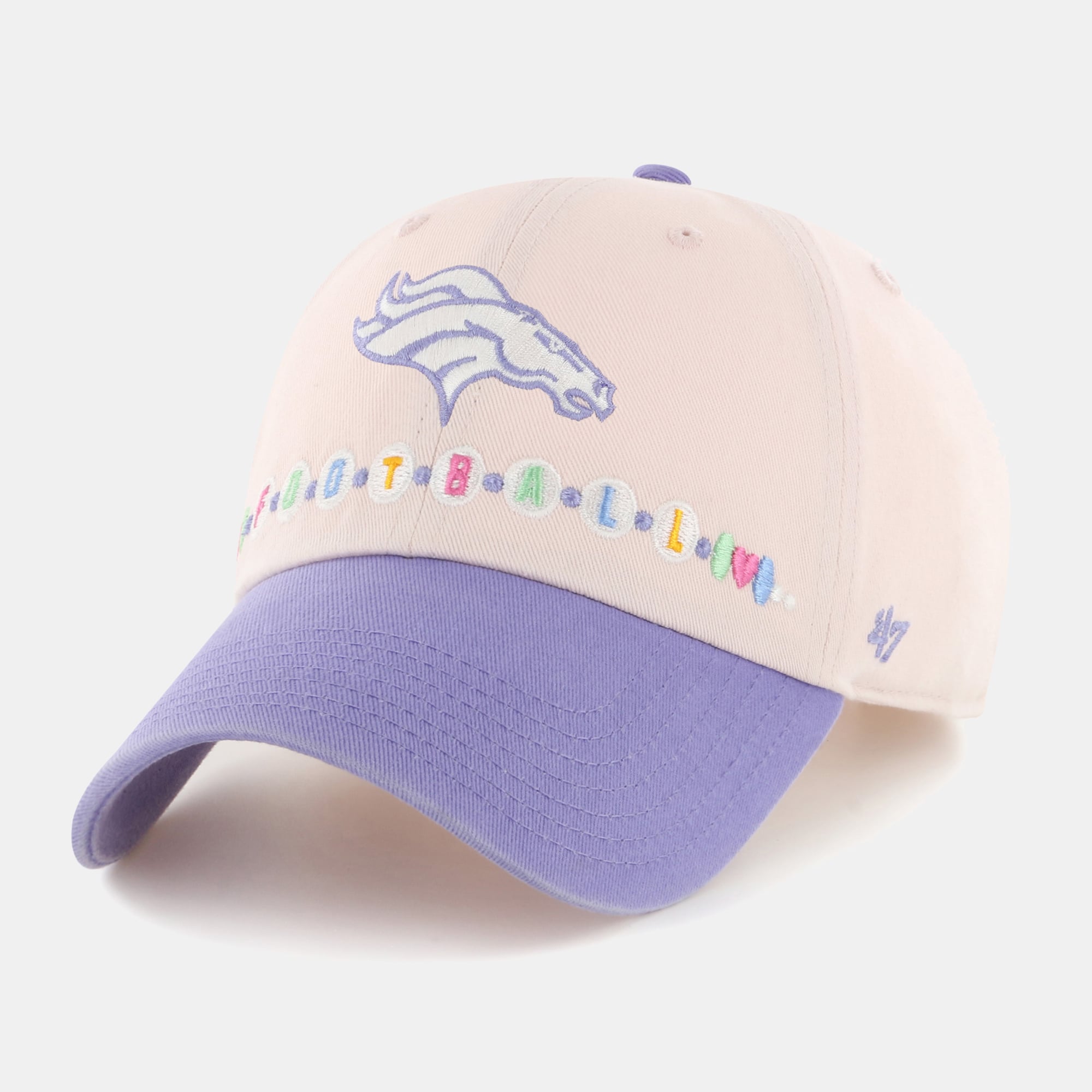 Toddler '47  Light Pink/Light Purple Denver Broncos Friendship Clean Up Adjustable Hat