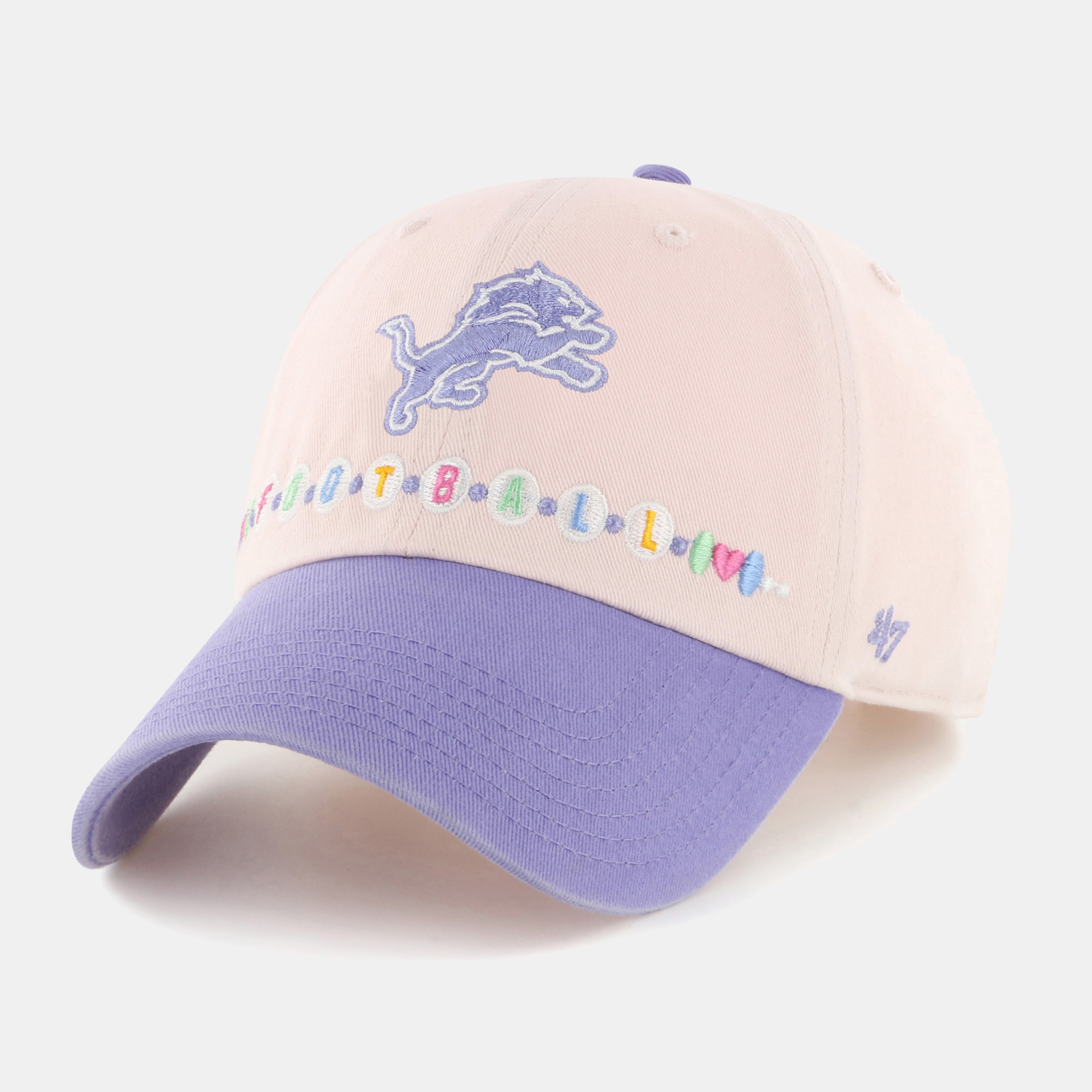 Toddler '47 Light Pink/Light Purple Detroit Lions Friendship Clean Up Adjustable Hat