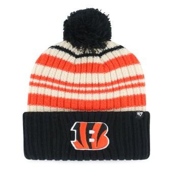 Youth '47 Black Cincinnati Bengals Snow Fort Cuffed Knit Hat