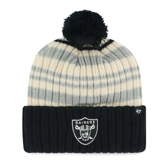 Youth '47 Black Las Vegas Raiders Snow Fort Cuffed Knit Hat