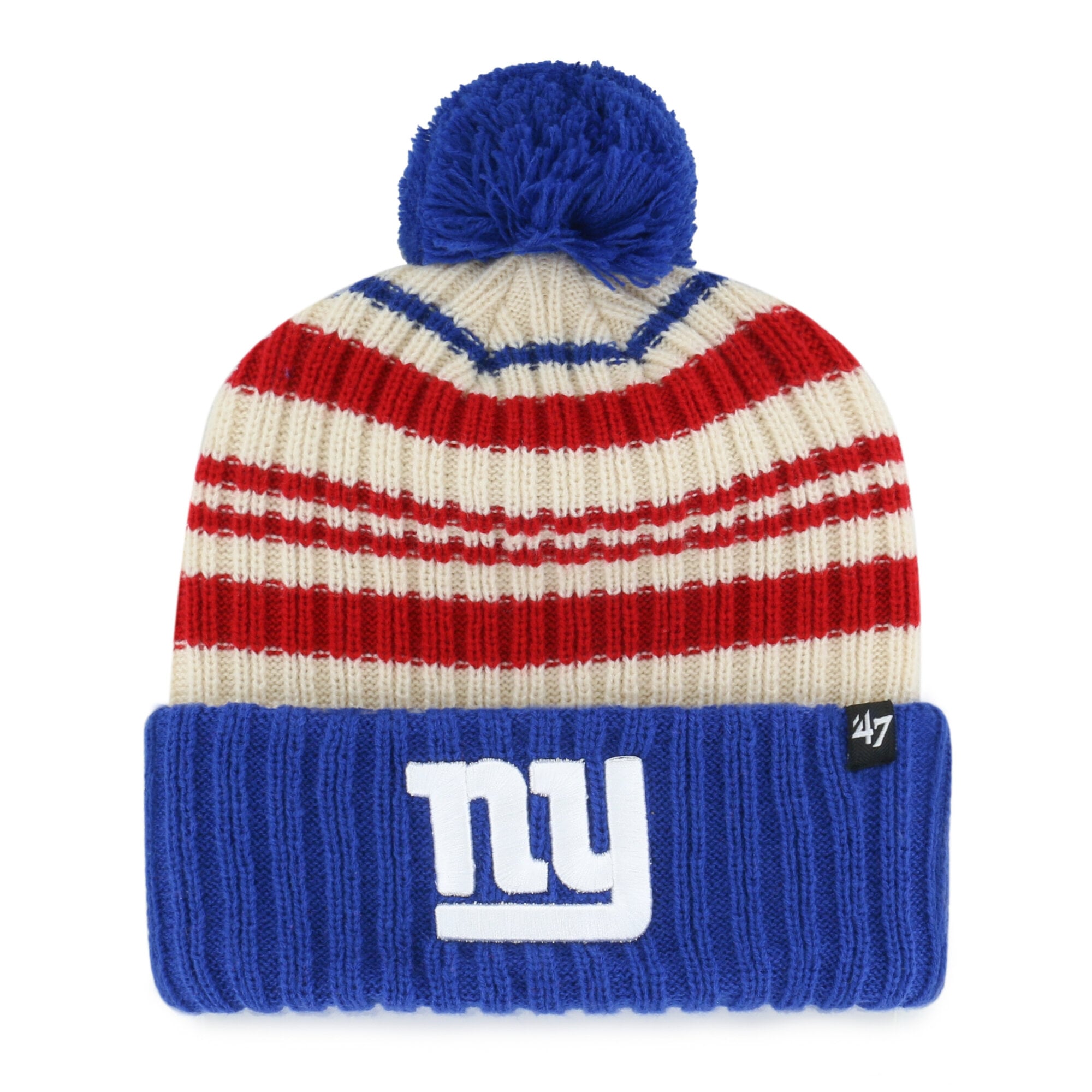 Youth '47 Royal New York Giants Snow Fort Cuffed Knit Hat