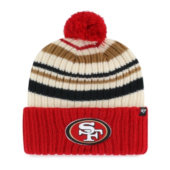 Youth '47  Tan San Francisco 49ers Snow Fort Cuffed Knit Hat with Pom