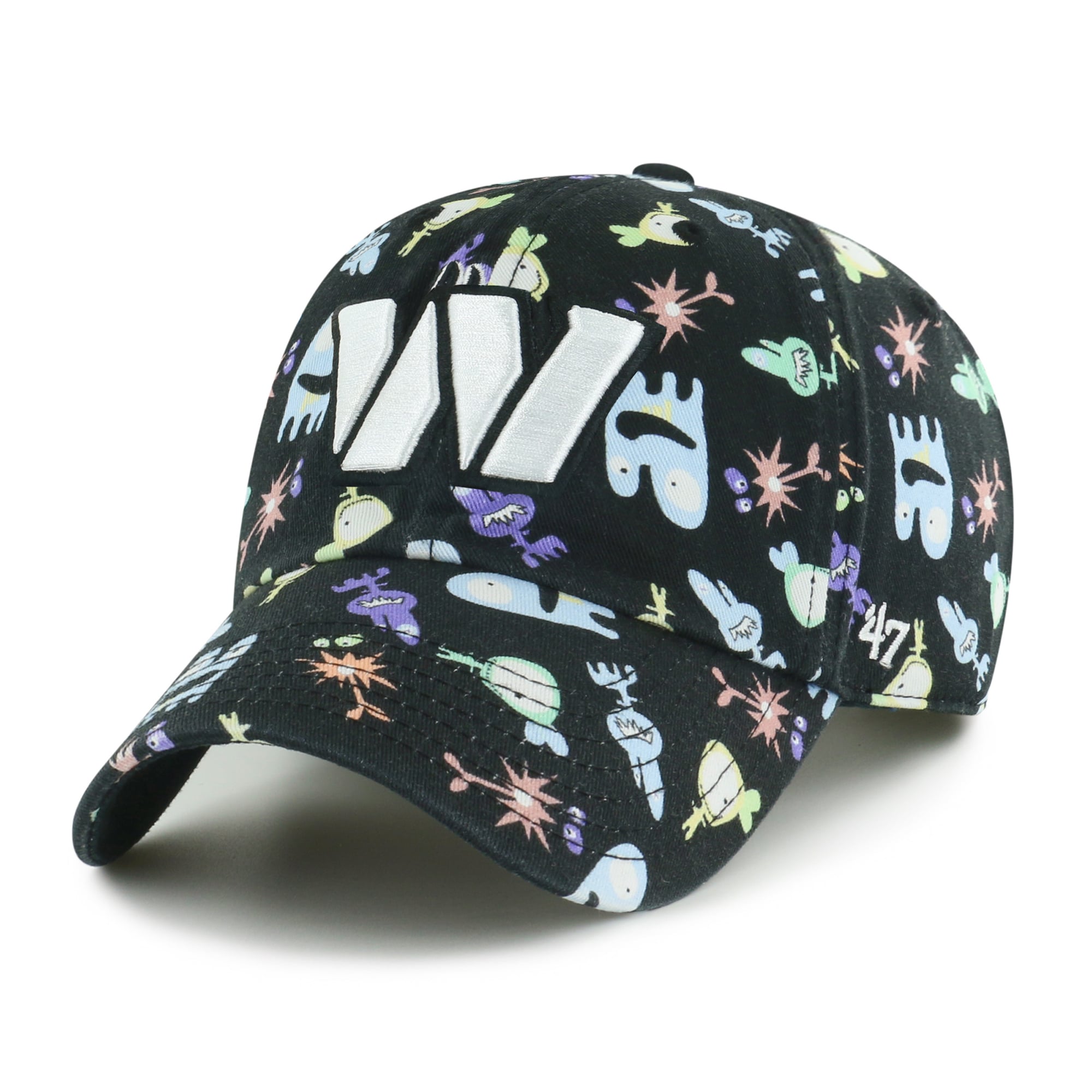 Preschool '47 Black Washington Commanders Space Critter Clean Up Adjustable Hat