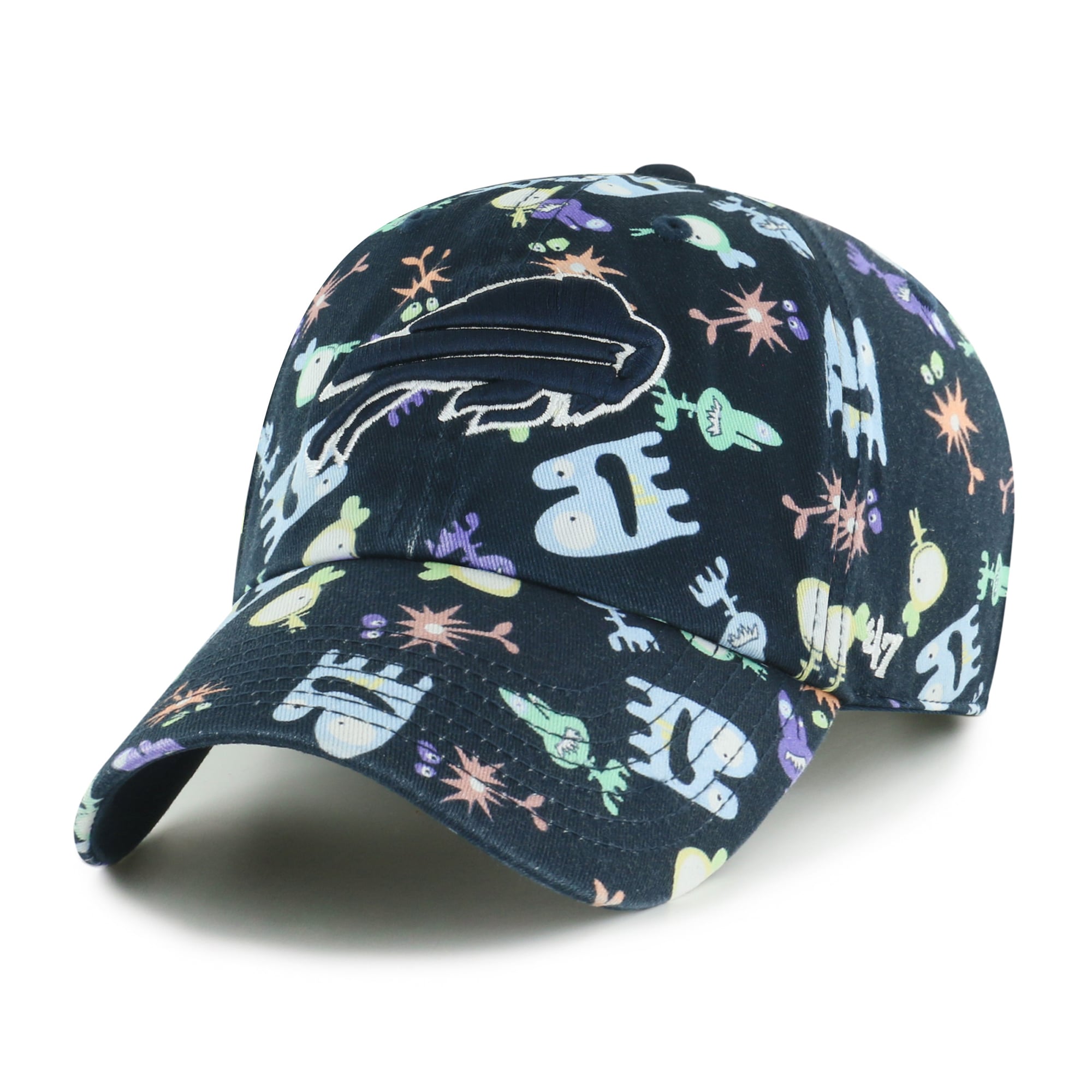 Preschool '47 Navy Buffalo Bills Space Critter Clean Up Adjustable Hat
