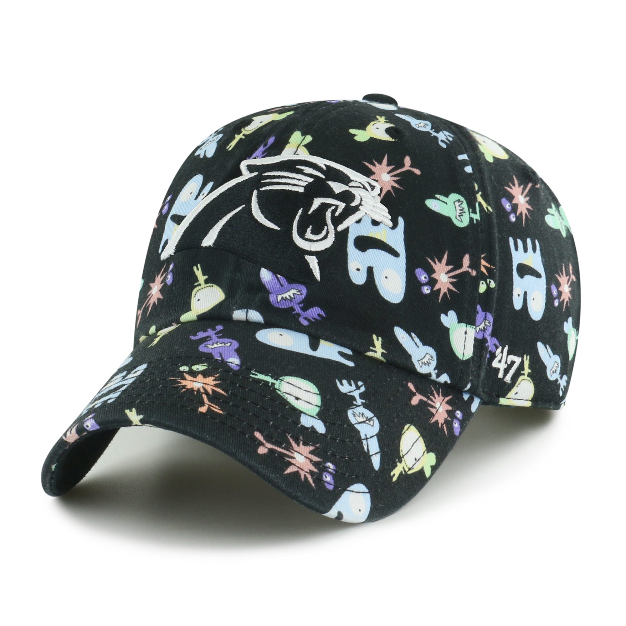 Preschool '47 Black Carolina Panthers Space Critter Clean Up Adjustable Hat