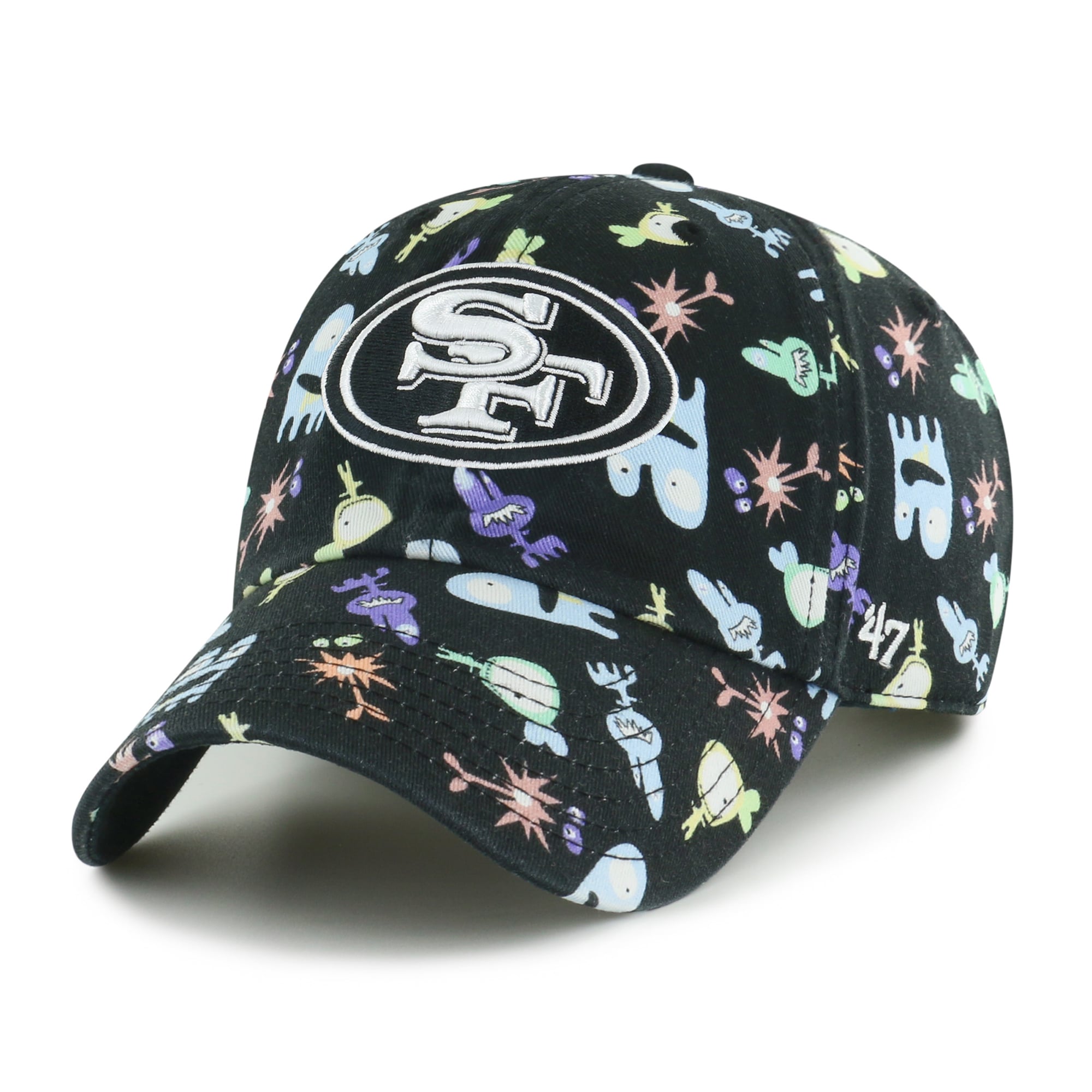 Preschool '47 Black San Francisco 49ers Space Critter Clean Up Adjustable Hat