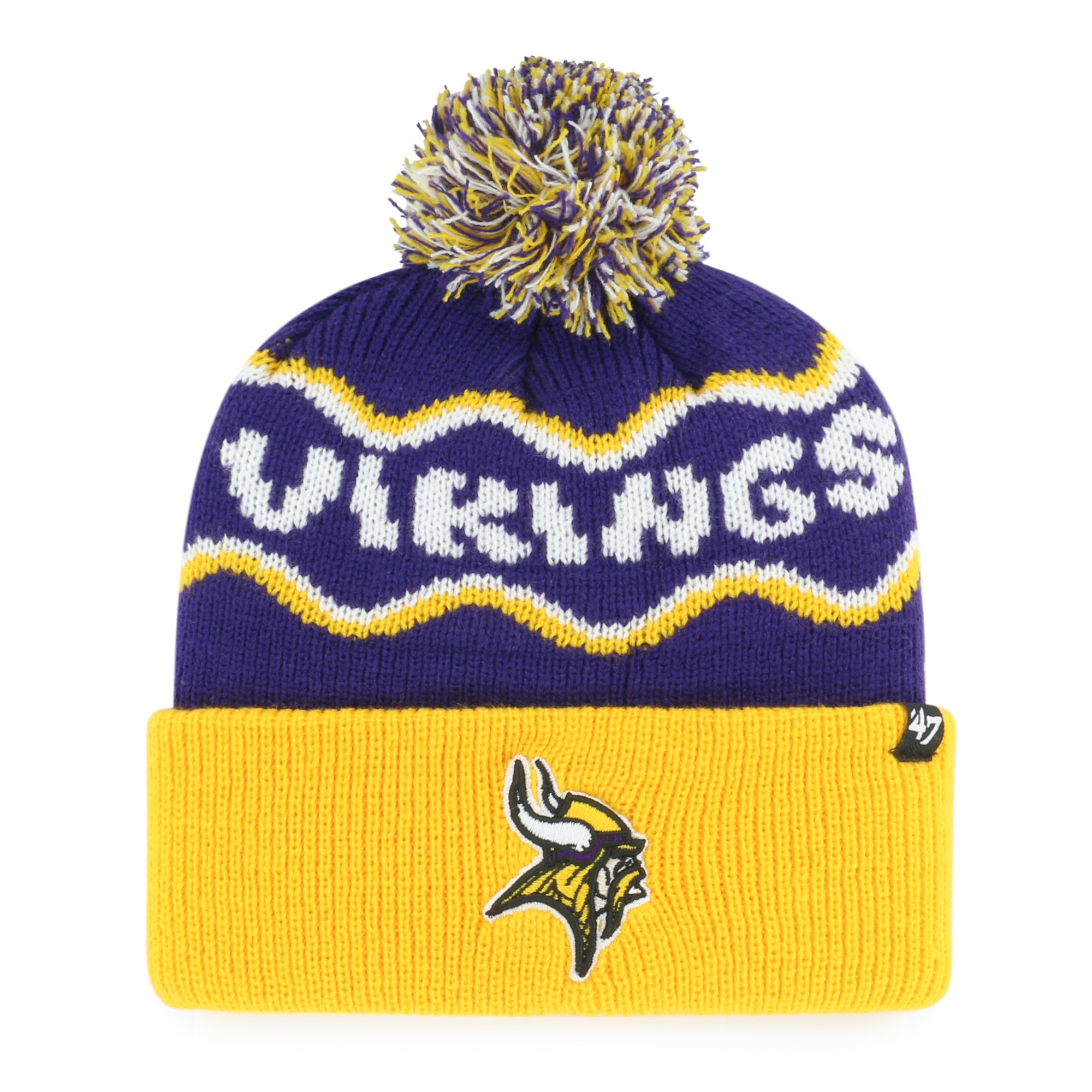 Preschool '47 Purple Minnesota Vikings Squiggle Script Cuffed Knit Hat