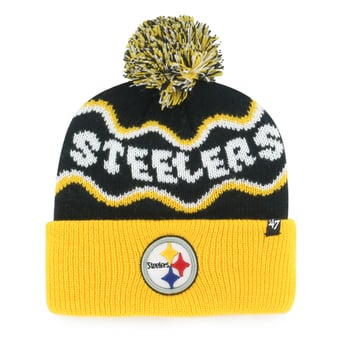 Preschool '47 Black Pittsburgh Steelers Squiggle Script Cuffed Knit Hat