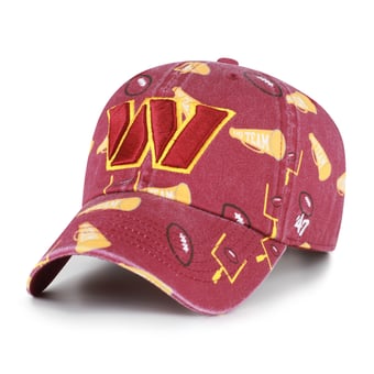 Youth '47  Burgundy Washington Commanders Stomping Ground Clean Up Adjustable Hat