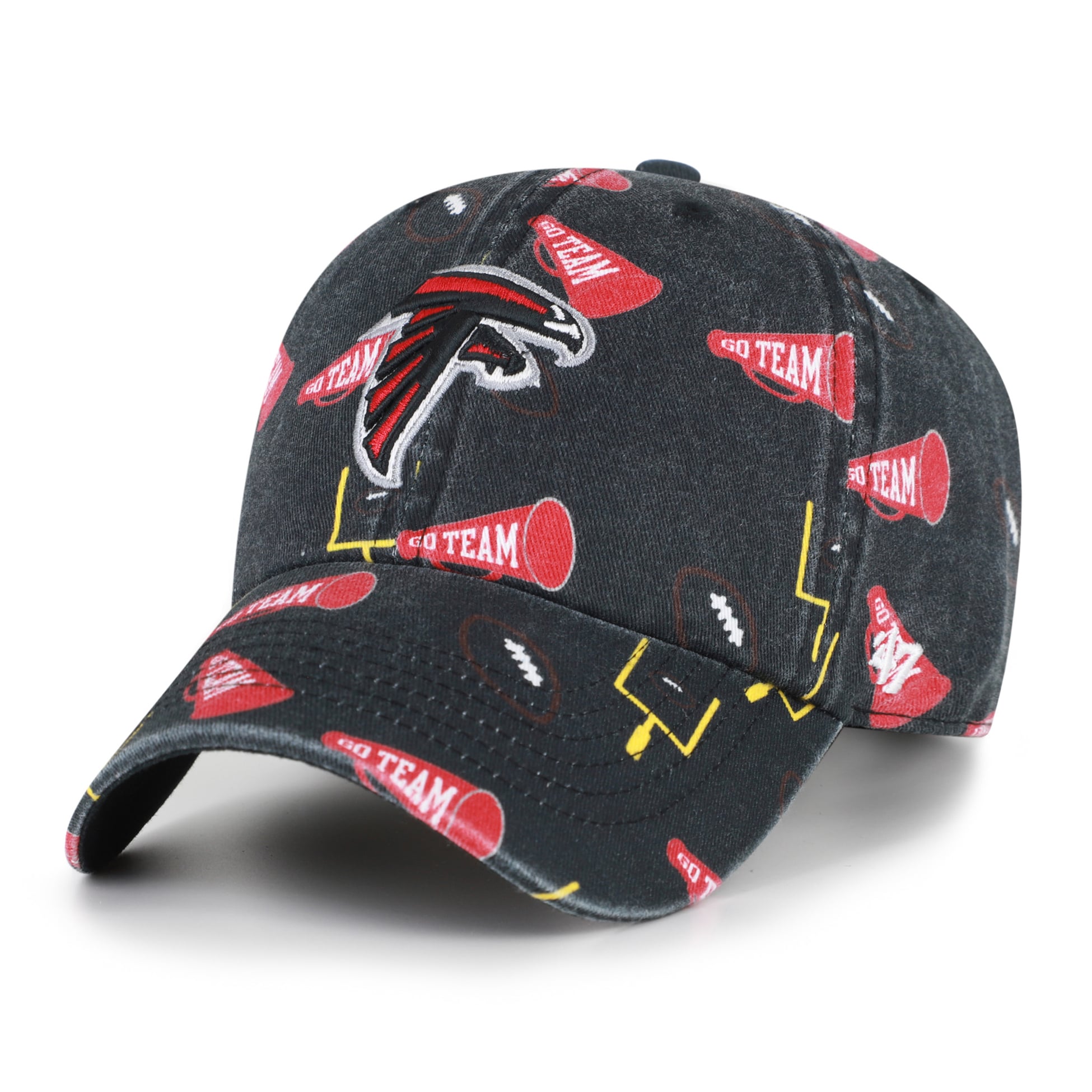Youth '47 Black Atlanta Falcons Stomping Ground Clean Up Adjustable Hat