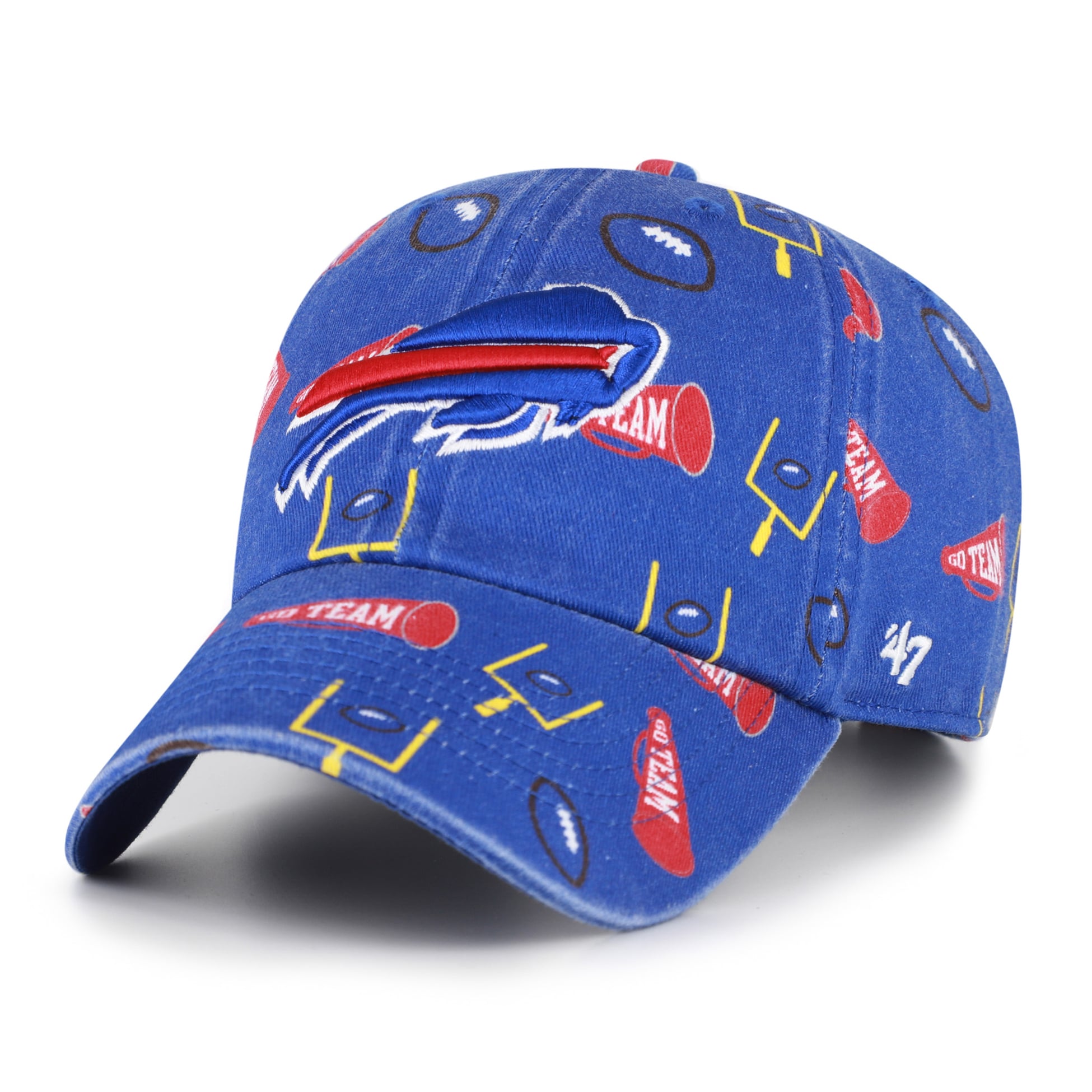 Youth '47  Royal Buffalo Bills Stomping Ground Clean Up Adjustable Hat