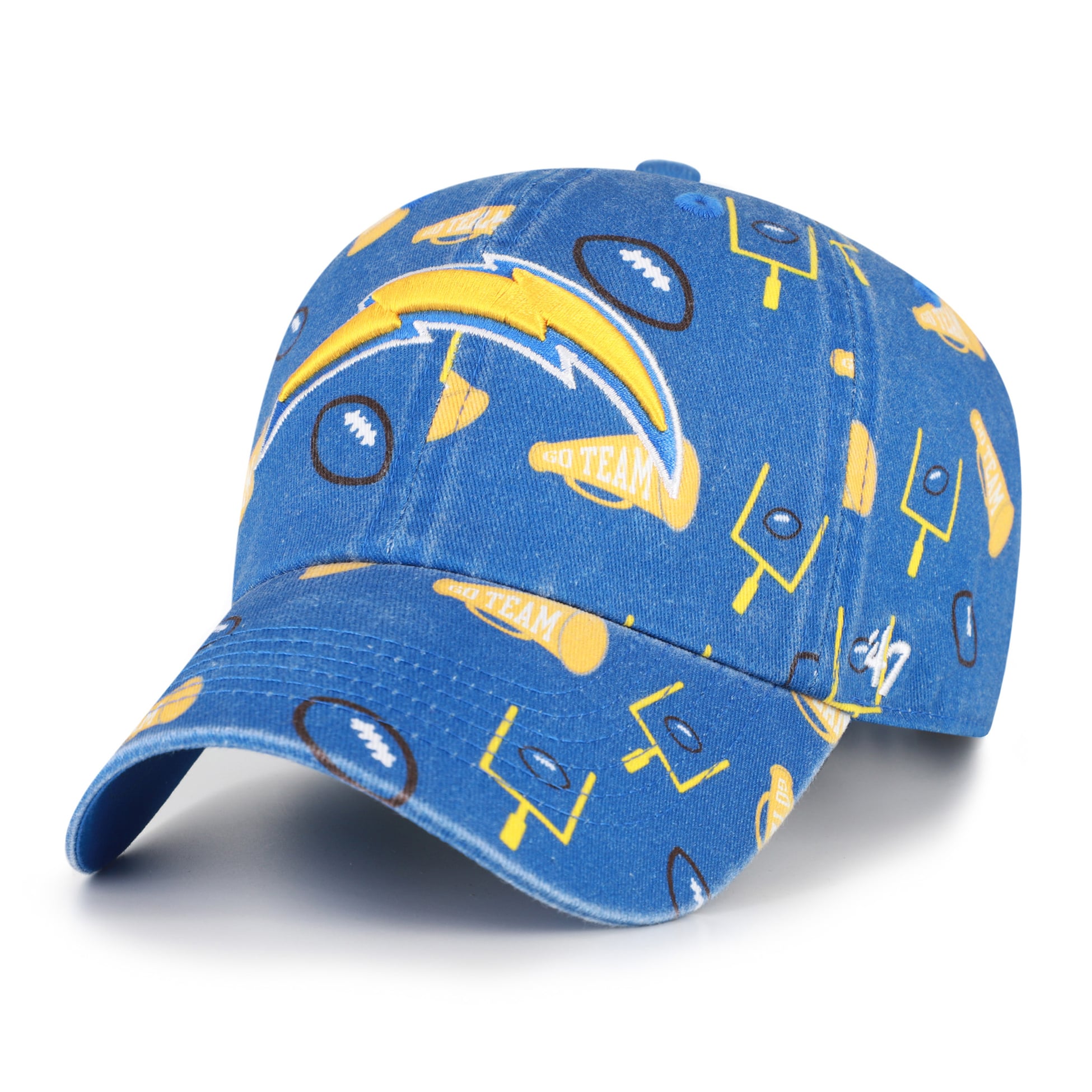 Youth '47  Powder Blue Los Angeles Chargers Stomping Ground Clean Up Adjustable Hat