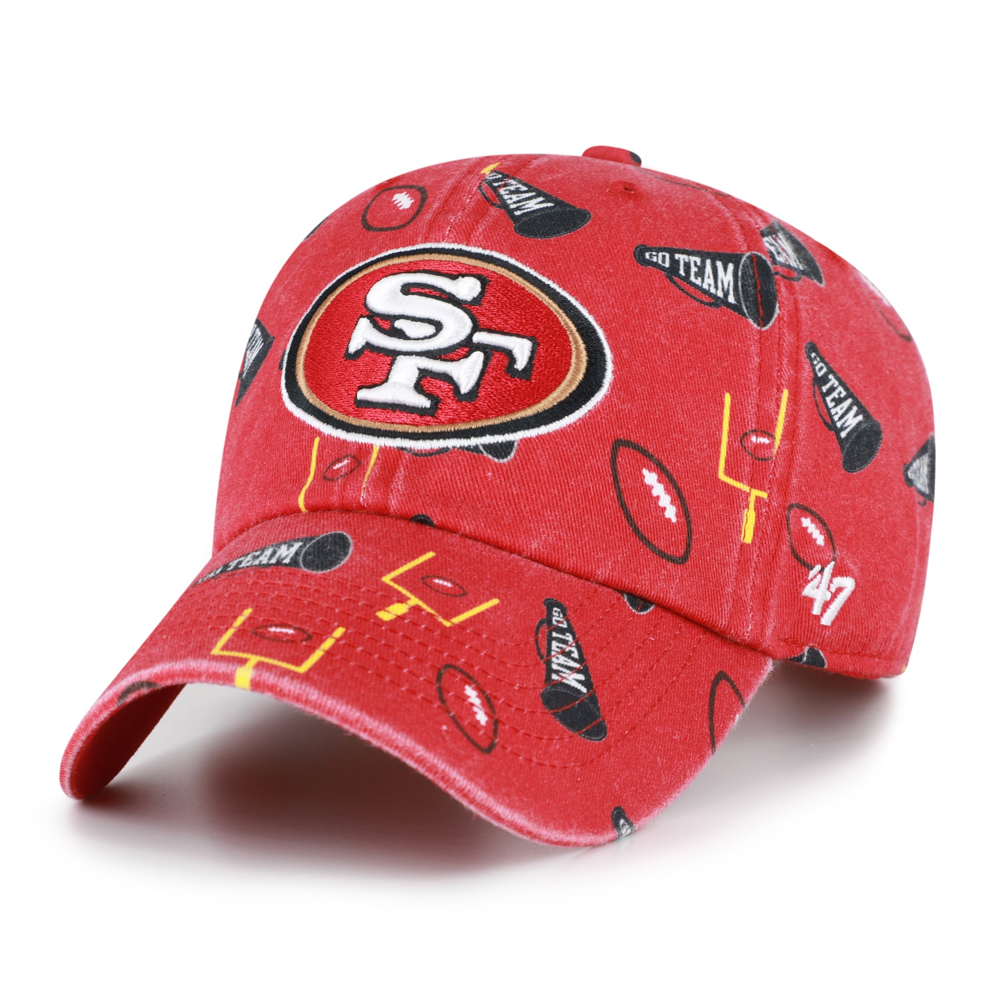 Youth '47 Scarlet San Francisco 49ers Stomping Ground Clean Up Adjustable Hat