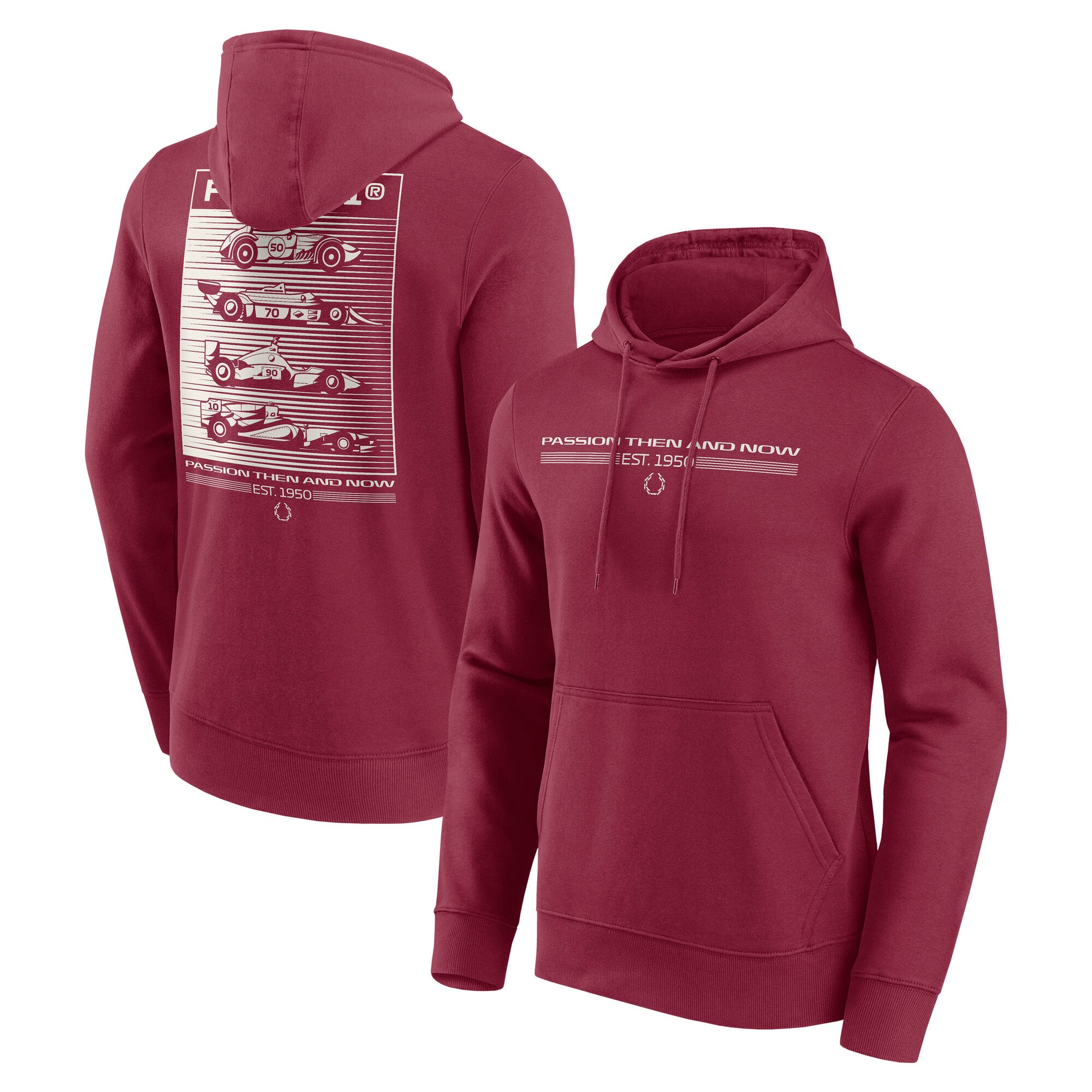 Sudadera con capucha Formula 1 Heritage Graphic - Granate - Para hombre