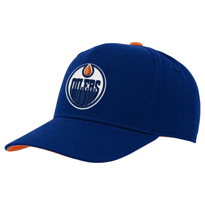 Youth Outerstuff  Royal Edmonton Oilers Logo Adjustable Hat