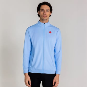 Men's Redvanly  Light Blue Boston Red Sox Wilder Full-Zip Jacket