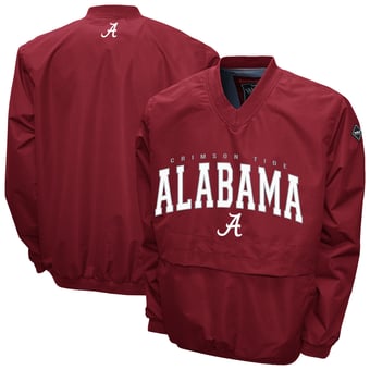 Men's Franchise Club Crimson Alabama Crimson Tide Windshell V-Neck Jacket