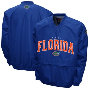 Men's Franchise Club Royal Florida Gators Windshell V-Neck Jacket