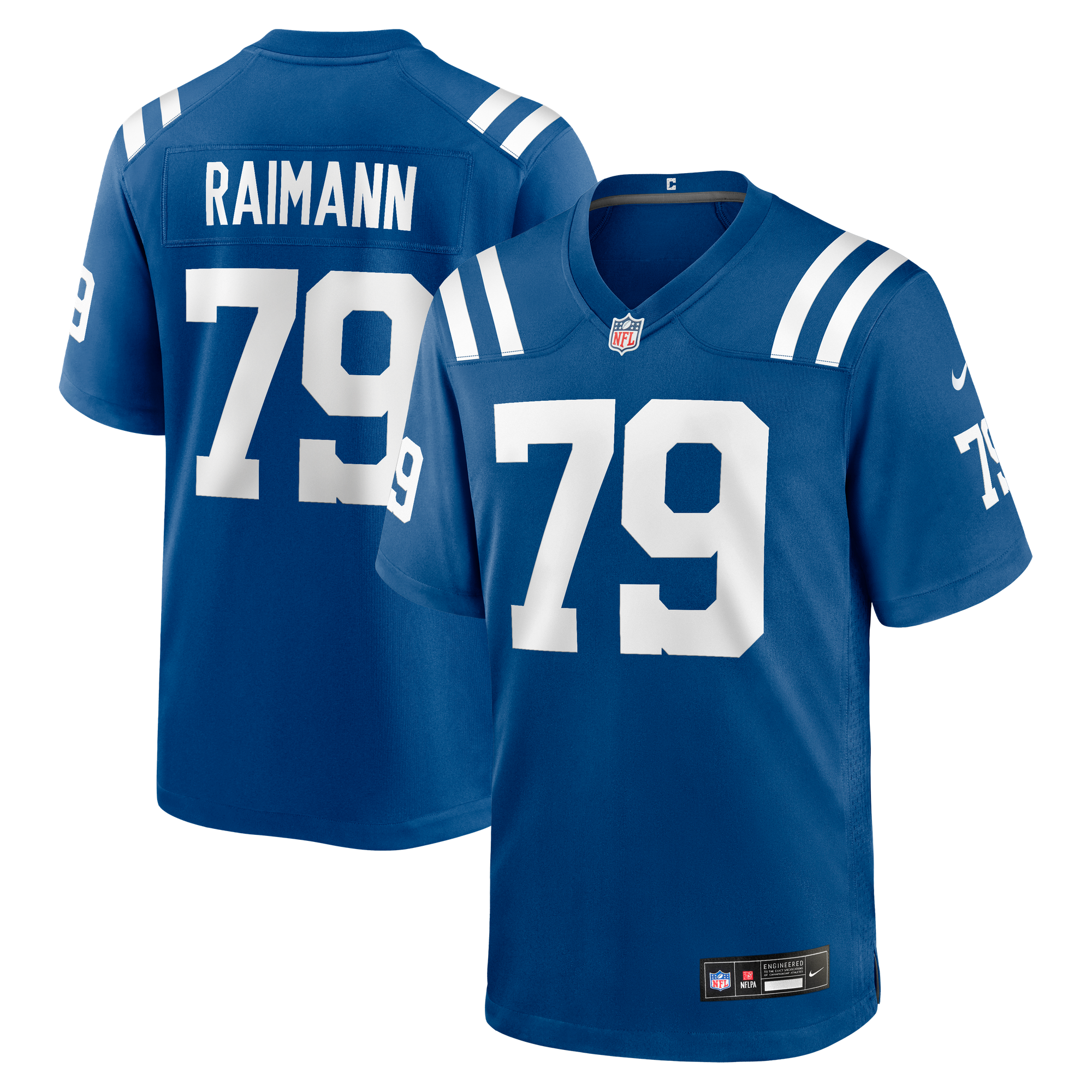 Maglia da gioco/casa degli Indianapolis Colts Nike - Blu royal - Bernhard Raimann - Uomo