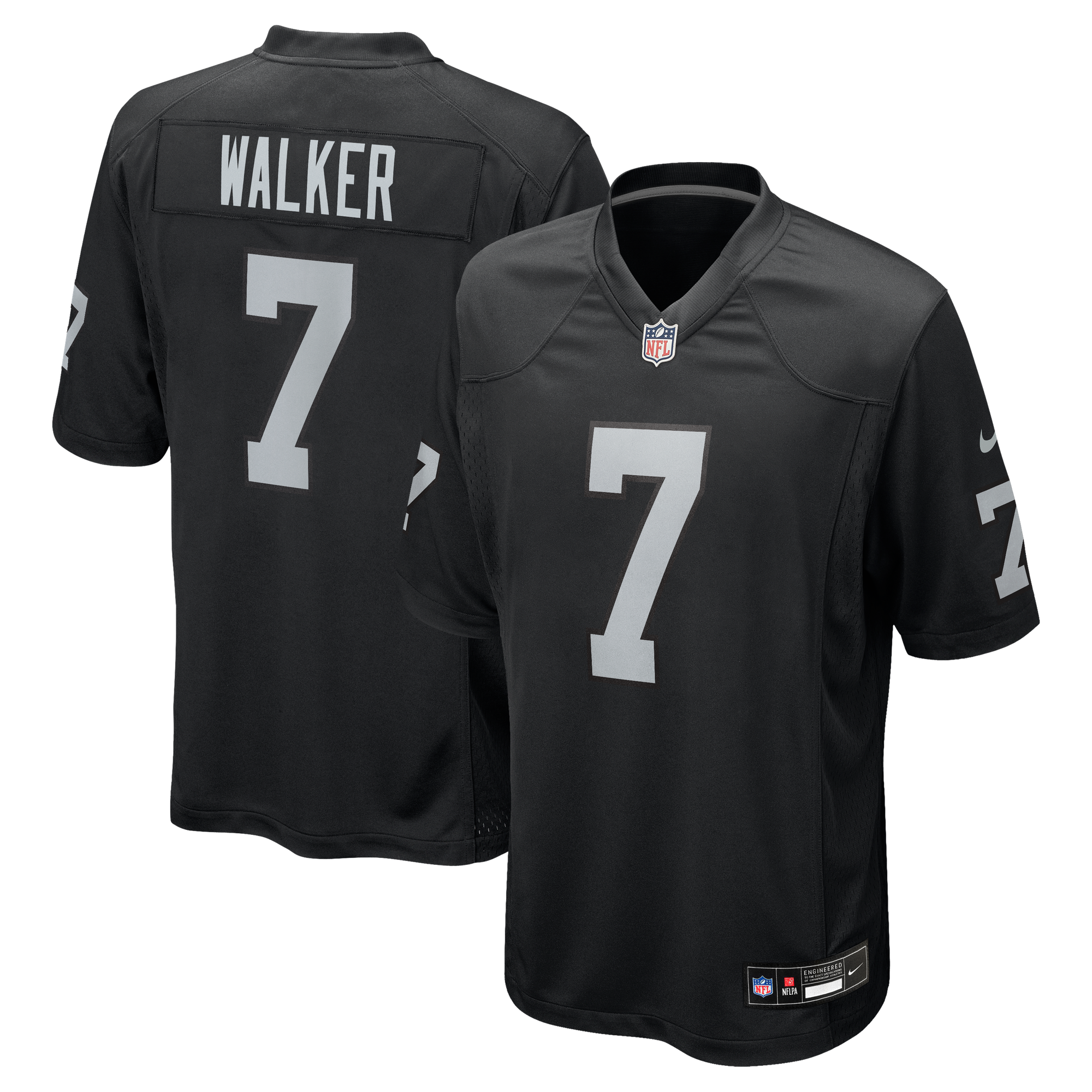 Las Vegas Raiders  Maglia Gara Nike Game- Nera - Personalizzabile - Uomo