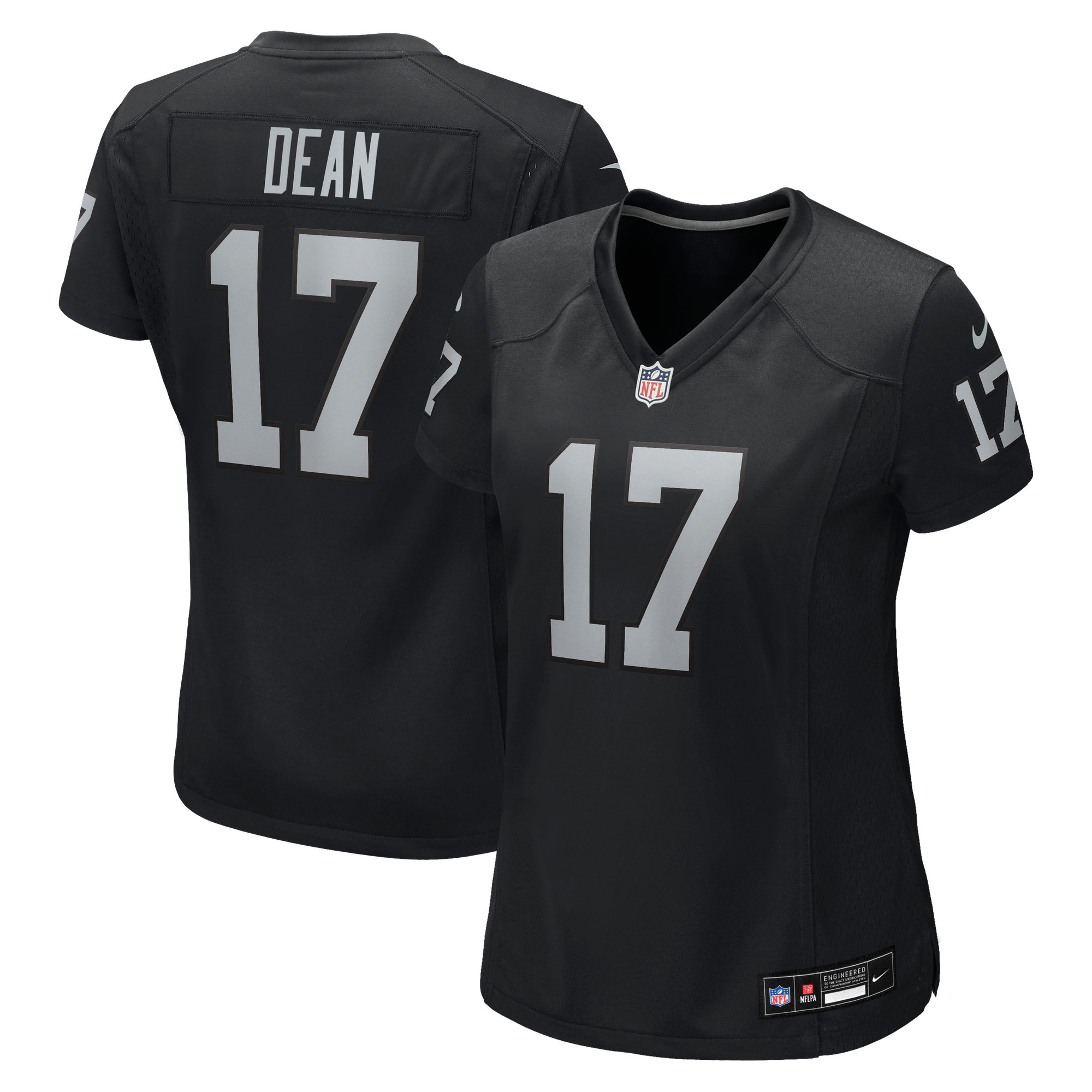 Maglia da gioco/casa dei Las Vegas Raiders Nike - Nera - Nakobe Dean - Donna
