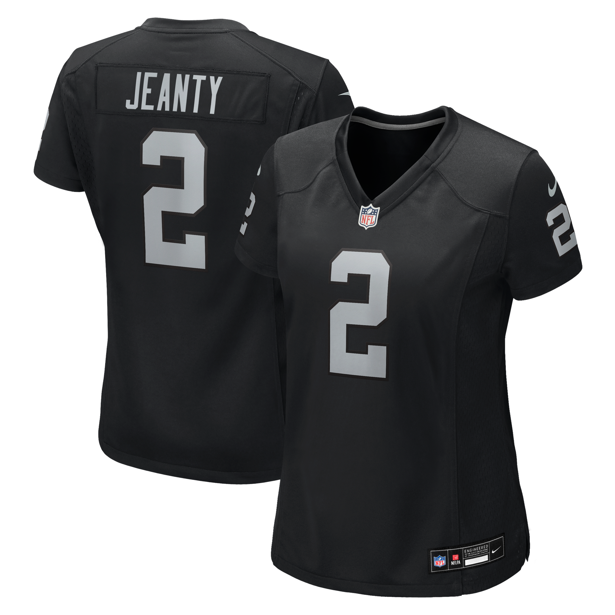 Maglia da gioco/casa dei Las Vegas Raiders Nike - Nera - Ashton Jeanty - Donna