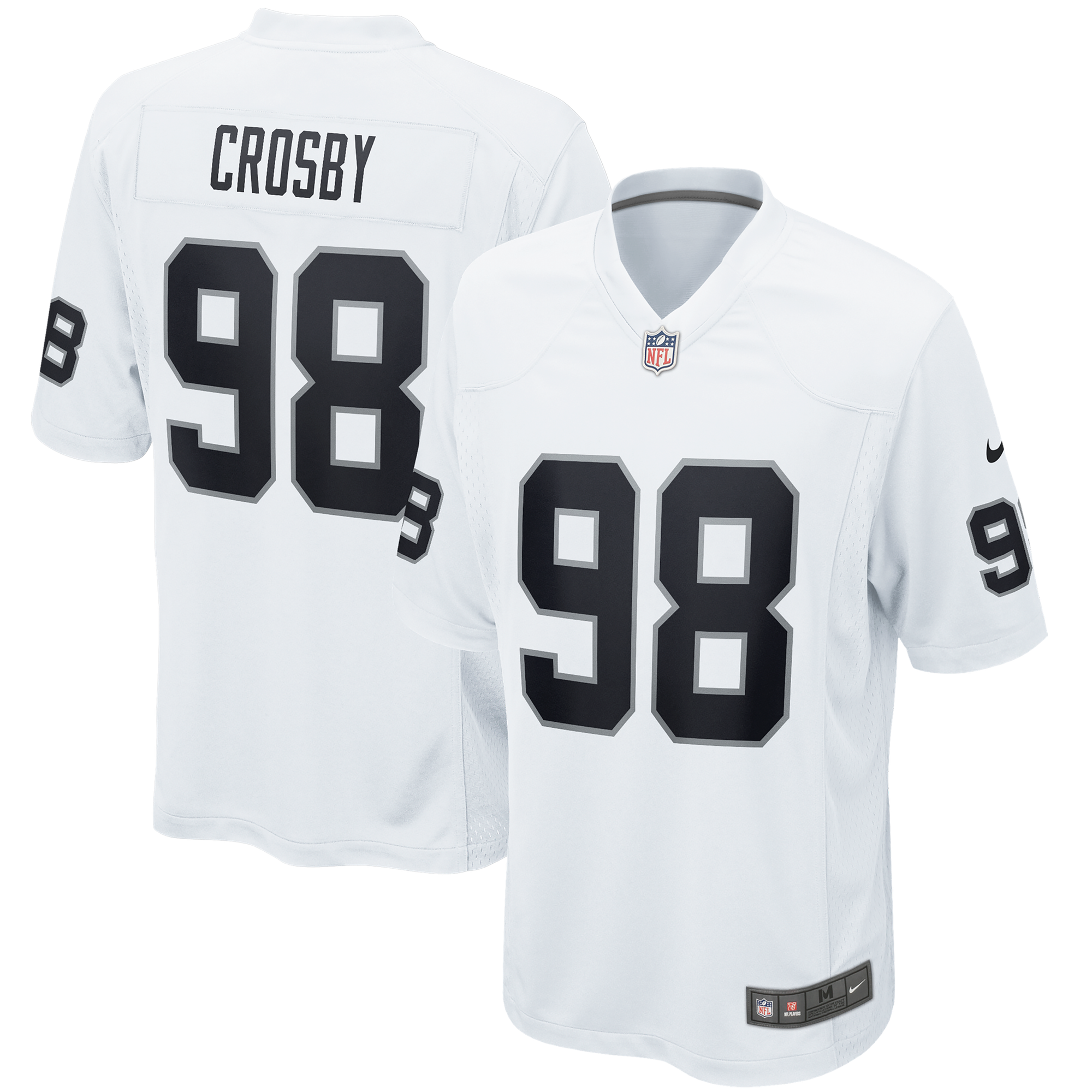 Maglia da trasferta dei Las Vegas Raiders - Bianca - Maxx Crosby - Ragazzi