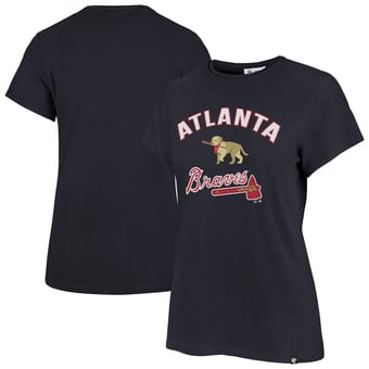 Women's '47 Navy Atlanta Braves Regional Frankie T-Shirt