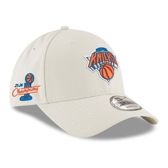 Youth New Era  White New York Knicks 2026 NBA Finals Champions Chrome 9FORTY Adjustable Hat