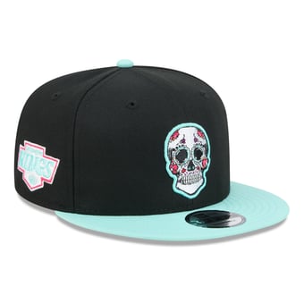 Men's New Era Black Los Angeles Kings Dia De Los Muertos 9FIFTY Snapback Hat