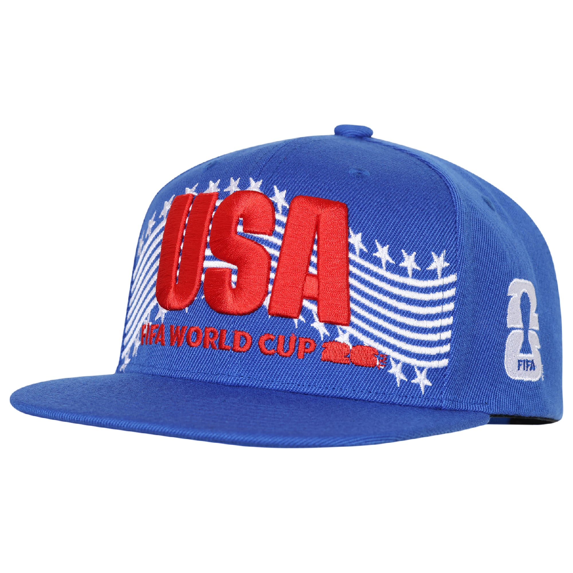 Men's Outerstuff Blue FIFA World Cup 2026 USA Flatbrim Snapback Hat