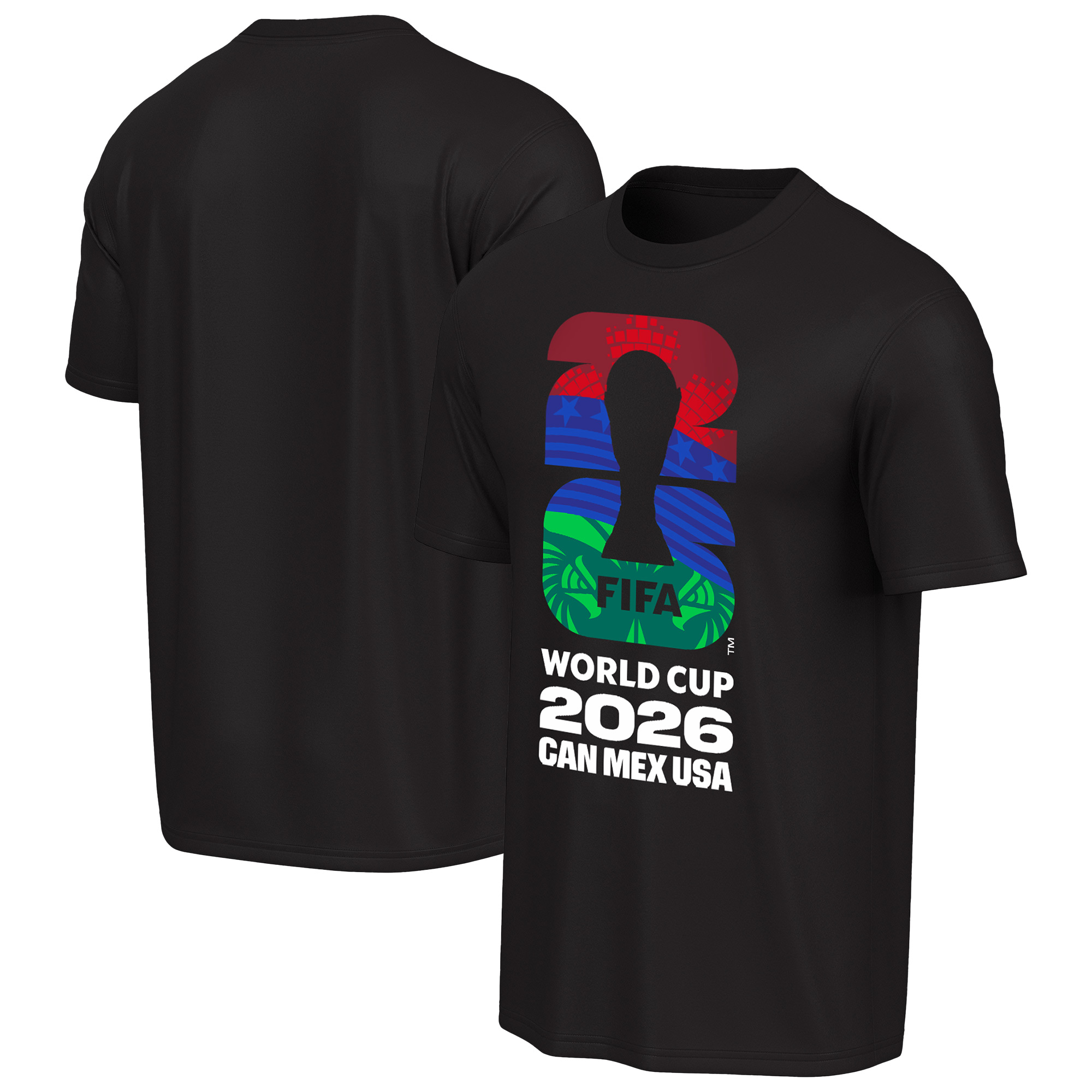 Men's Outerstuff Black USA, Mexico & Canada FIFA World Cup 2026 Country T-Shirt