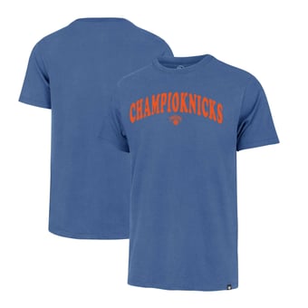 Men's '47 Blue New York Knicks 2026 NBA Finals ChampioKnicks Franklin T-Shirt