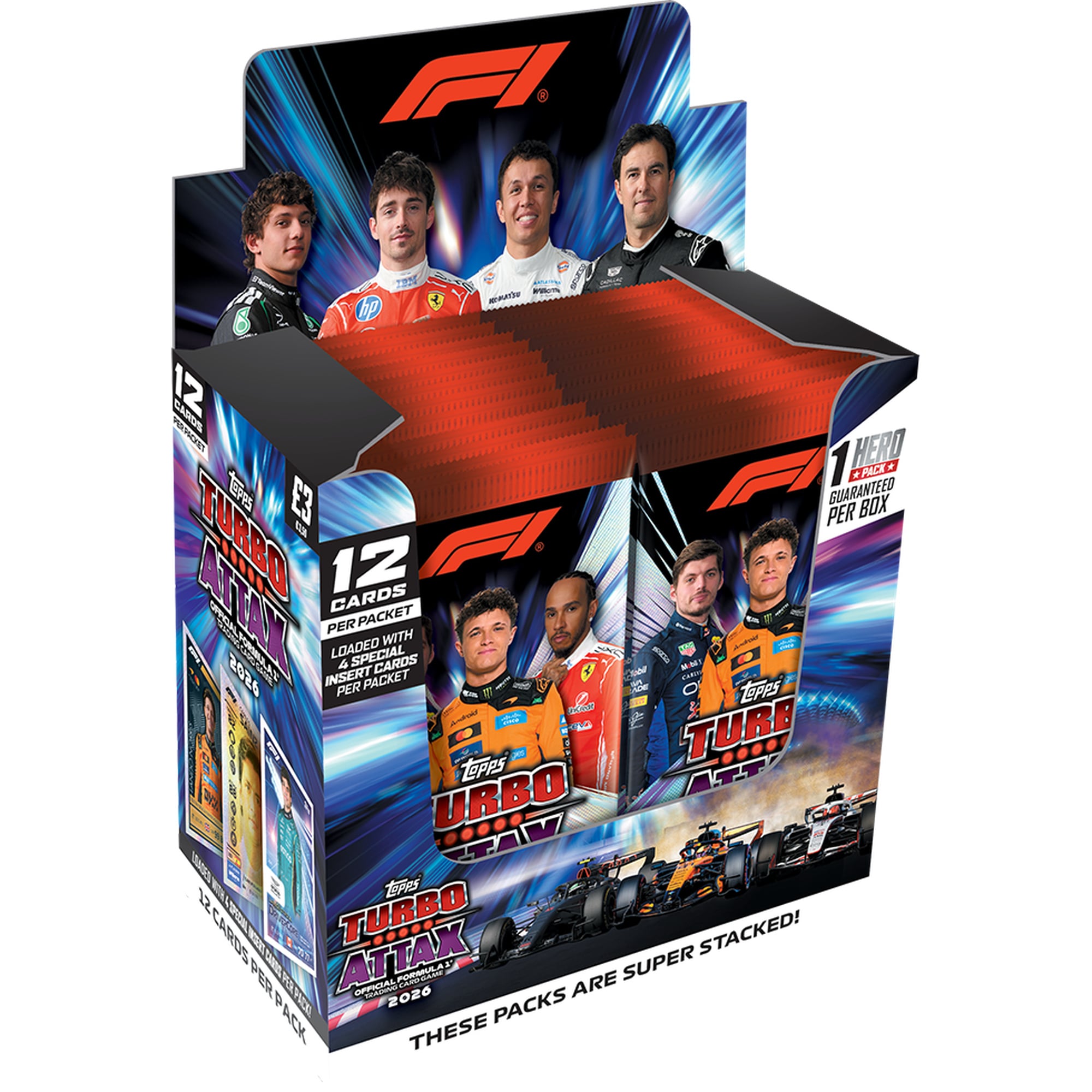 Formel 1 Turbo Attax 2026 Pakete - Vollständiges CDU