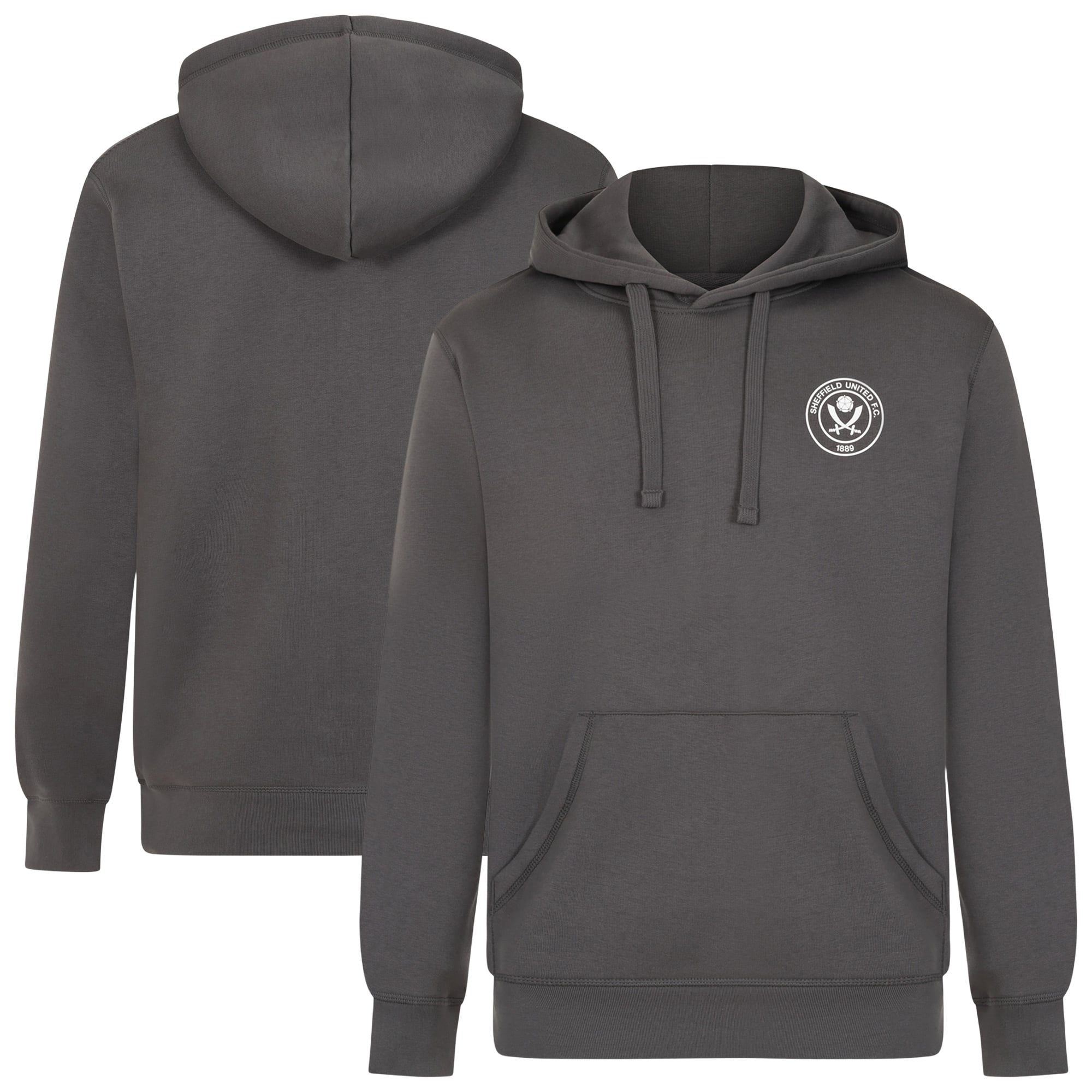 Sheffield United Crest Club Hoodie - Anthracite - Mens