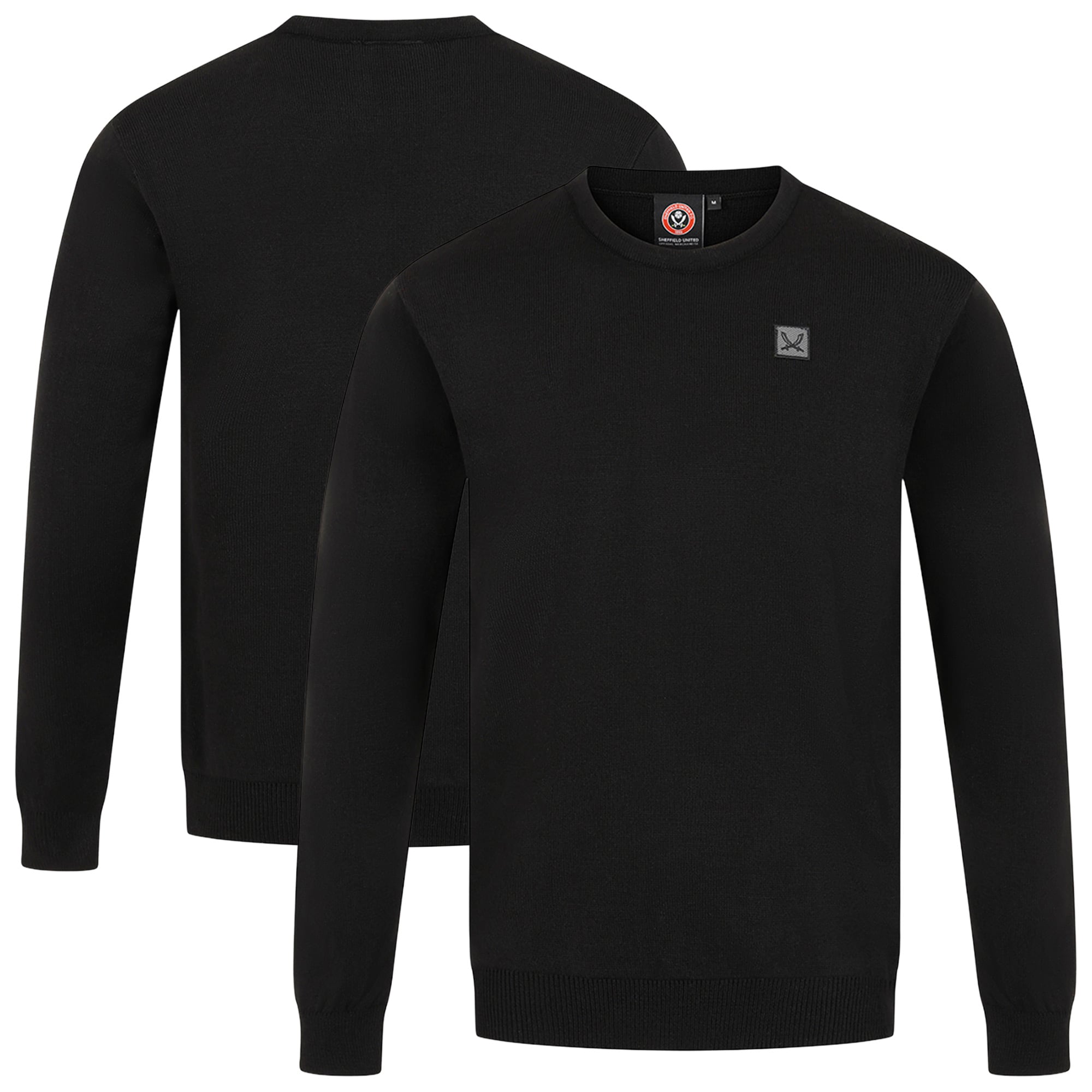 Sheffield United Sword Round Neck Sweater - Black - Mens
