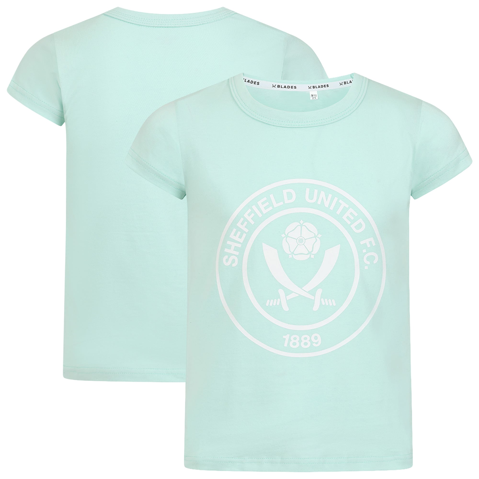 Sheffield United Girls Jellynose T-Shirt - Mint/White - Kids