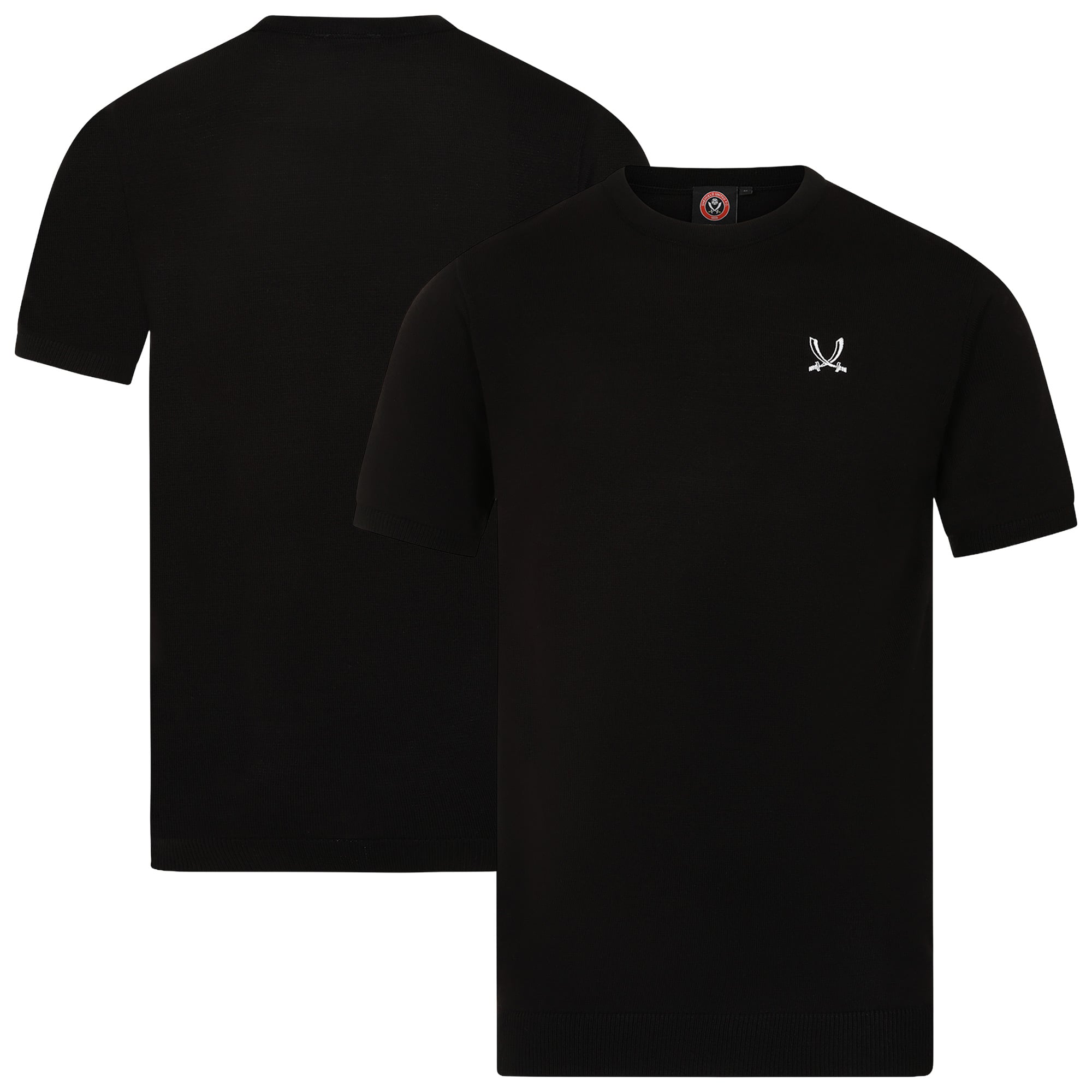 Sheffield United Essential Knit T-Shirt - Black/White - Mens