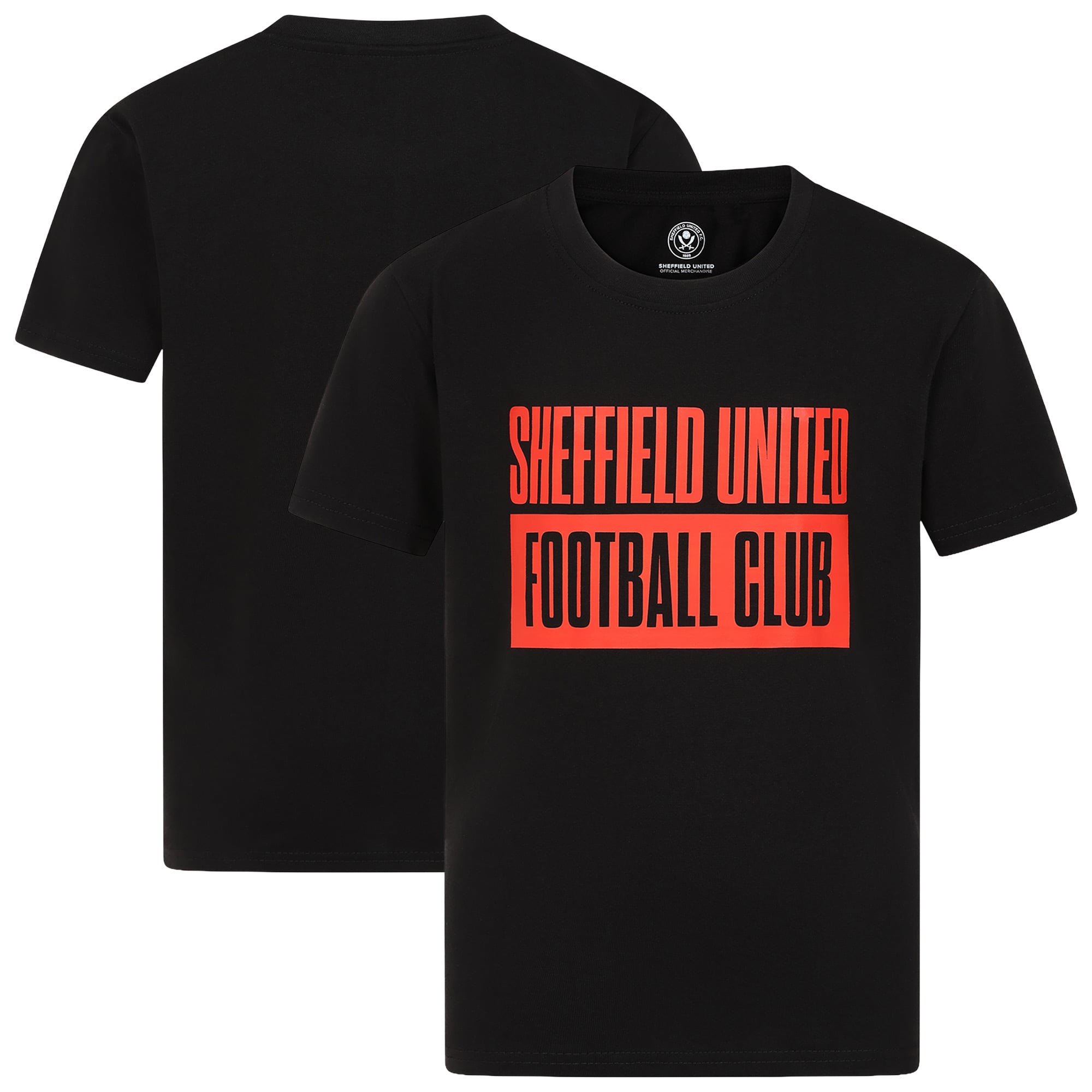 Sheffield United SUFC Club T-Shirt - Black/Red - Kids