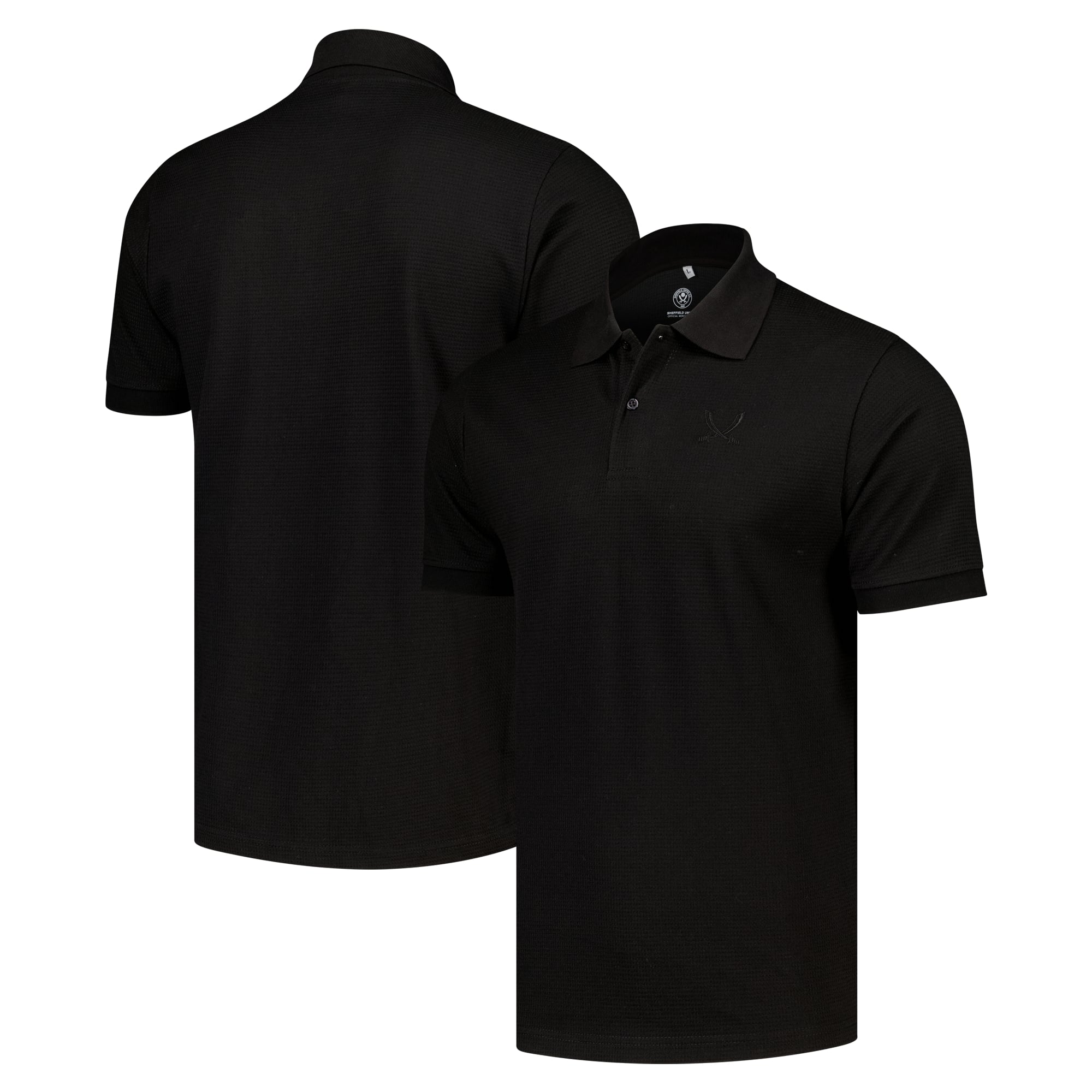 Sheffield United Tracker Polo Shirt - Black - Mens