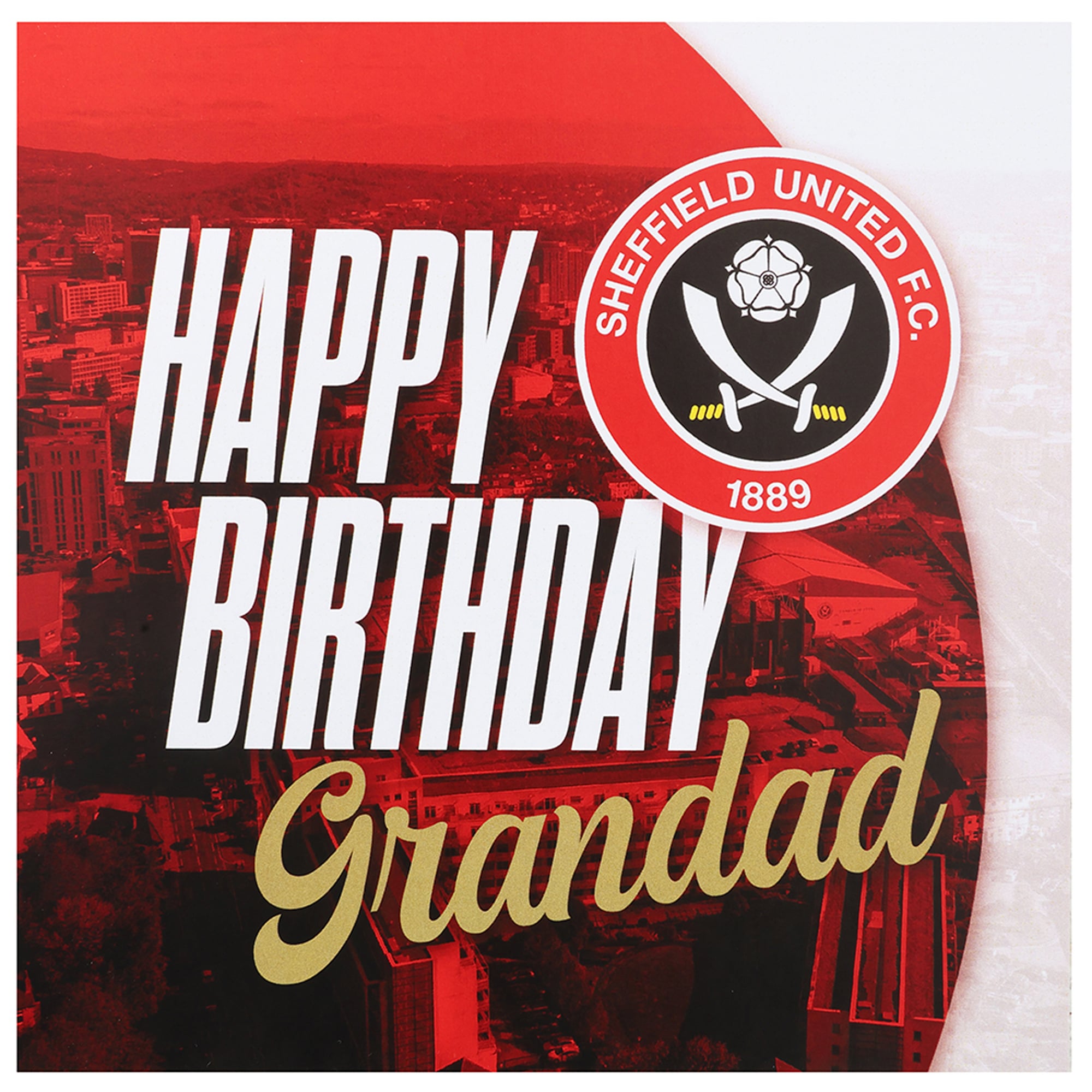 Sheffield United Stadium Grandad Card