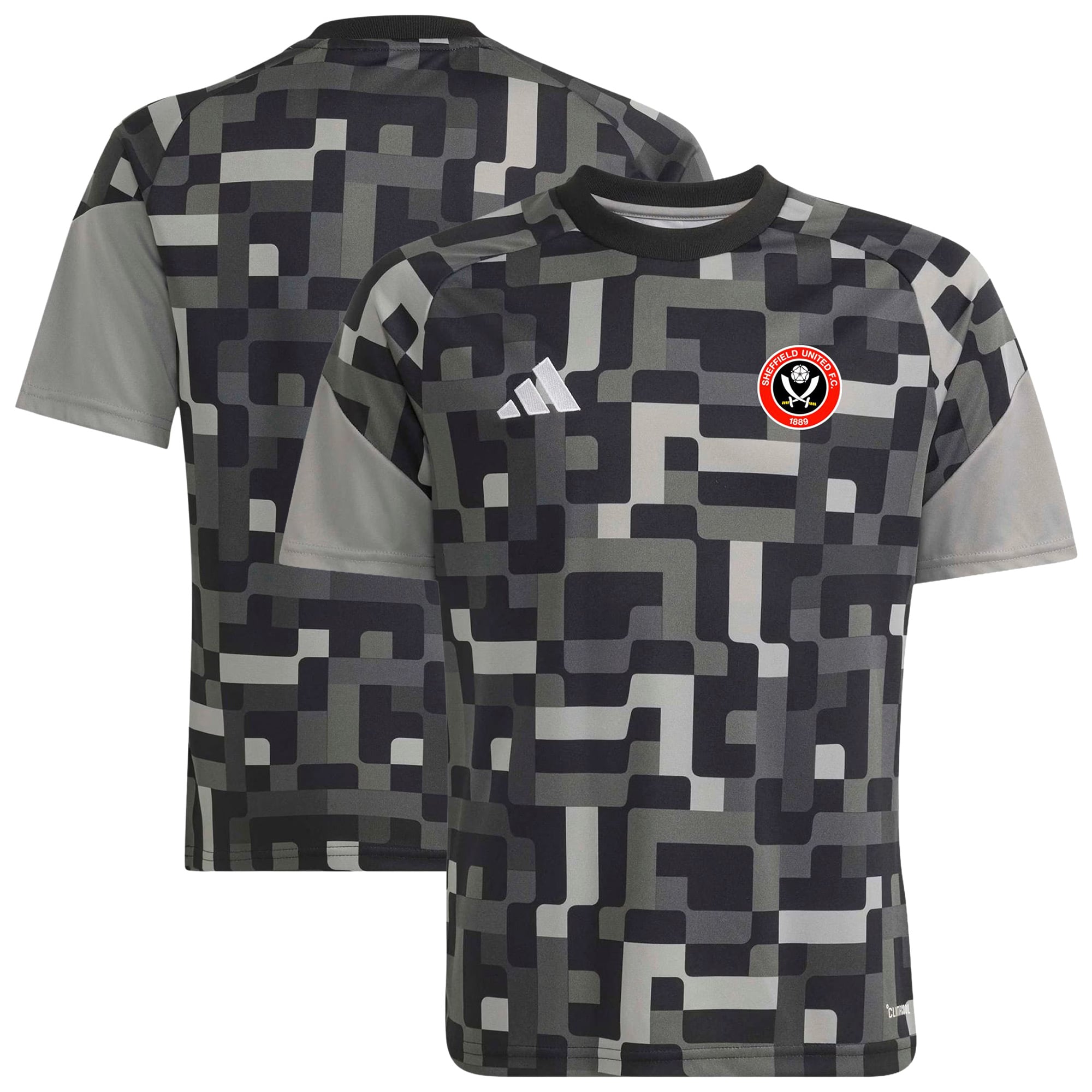 Sheffield United adidas Pre Match Jersey - Black - Kids