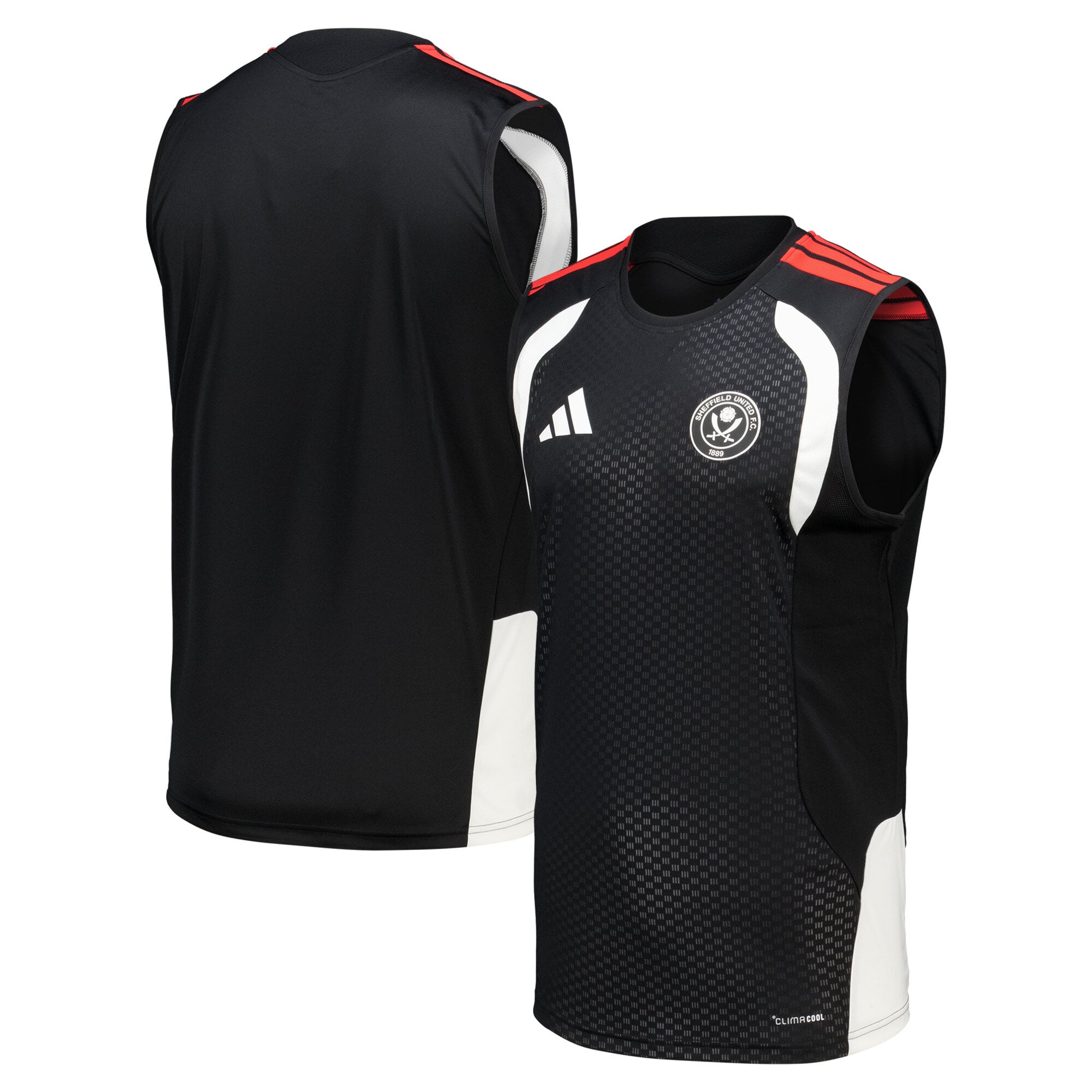 Sheffield United adidas Training Sleeveless Jersey - Black