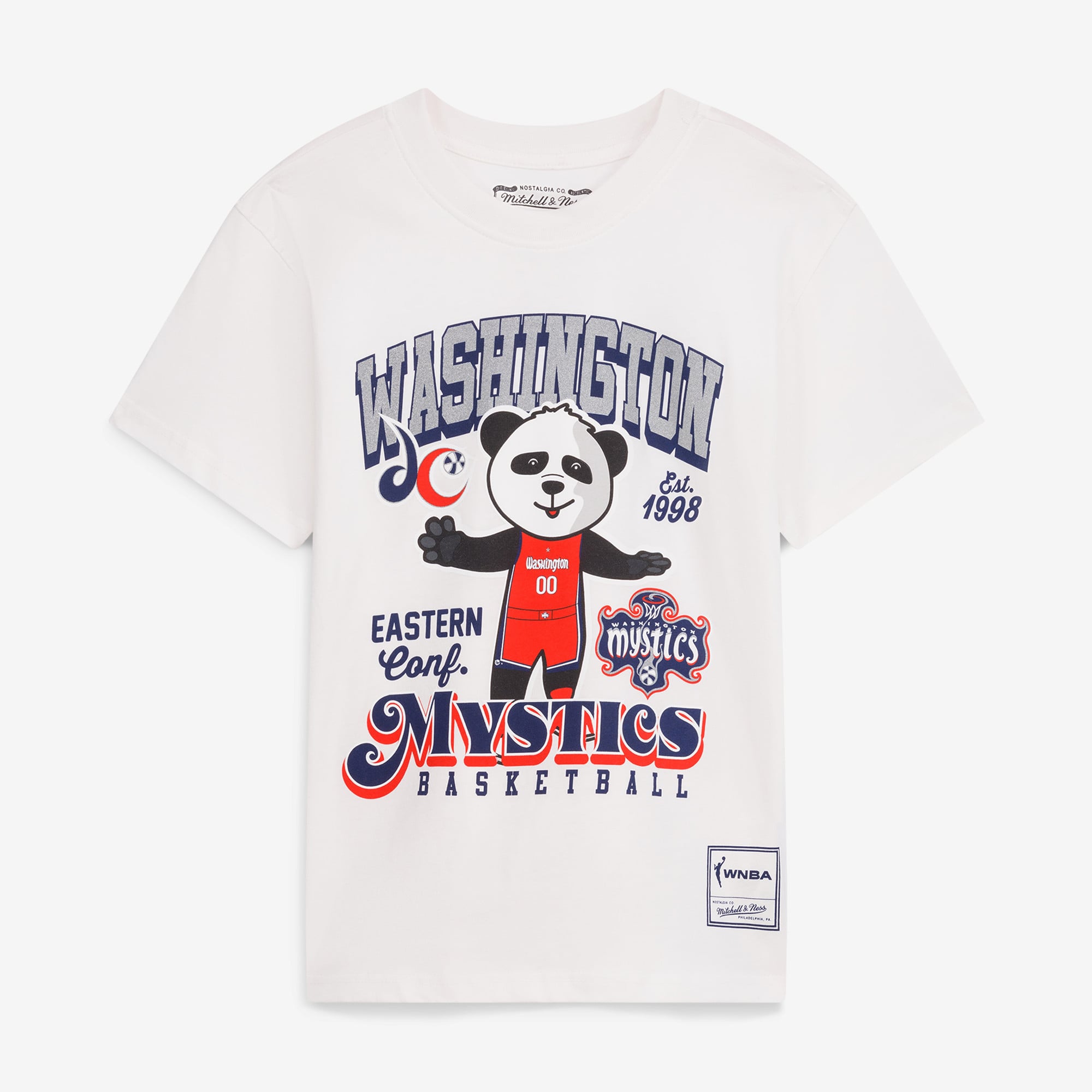 Youth Mitchell & Ness  Washington Mystics White Land of the Free Heavyweight T-Shirt
