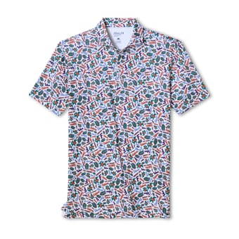 Men's johnnie-O  White Florida Gators Galvin Polo