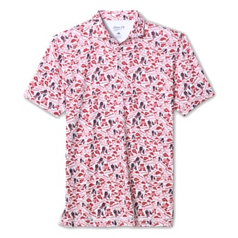 Men's johnnie-O  White Arkansas Razorbacks Galvin Polo