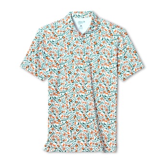 Men's johnnie-O  White Miami Hurricanes Galvin Polo