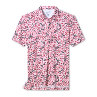 Men's johnnie-O  White Ohio State Buckeyes Galvin Polo