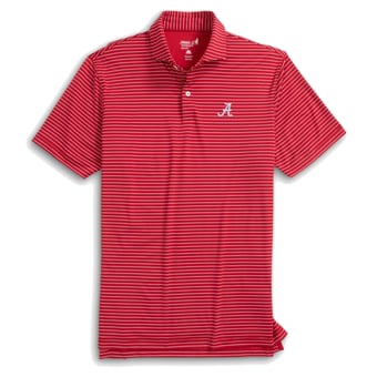 Men's johnnie-O  Crimson Alabama Crimson Tide Beau Striped Polo