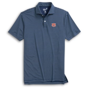 Men's johnnie-O  Navy Auburn Tigers Beau Striped Polo